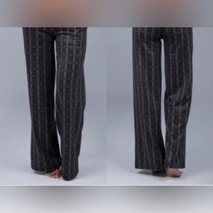 Kira Grace High Waist, Wide Leg, Brown Glen Plaid, SM, like new